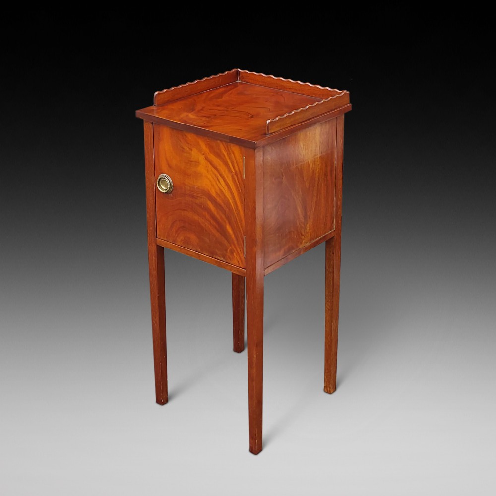 Late Victorian Mahogany Bedside Cabinet  - Shoolbred, London