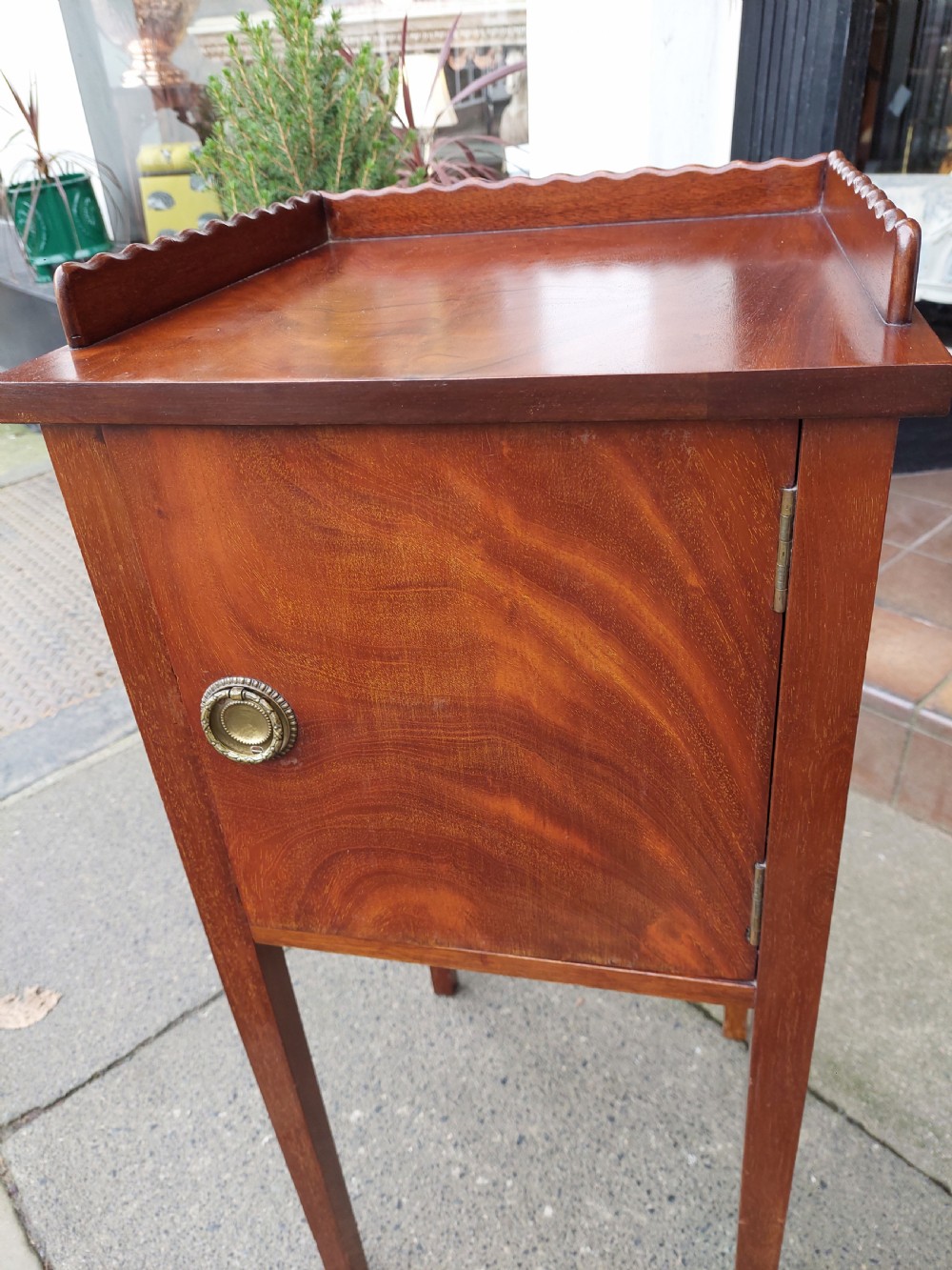 Late Victorian Mahogany Bedside Cabinet  - Shoolbred, London View V
