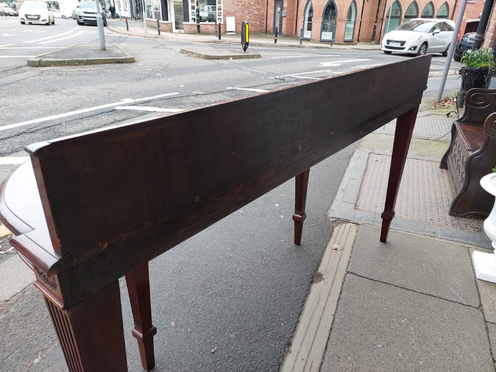 Late 19thC Mahogany Neo-Classical Revival Bowfront Serving Table View IX