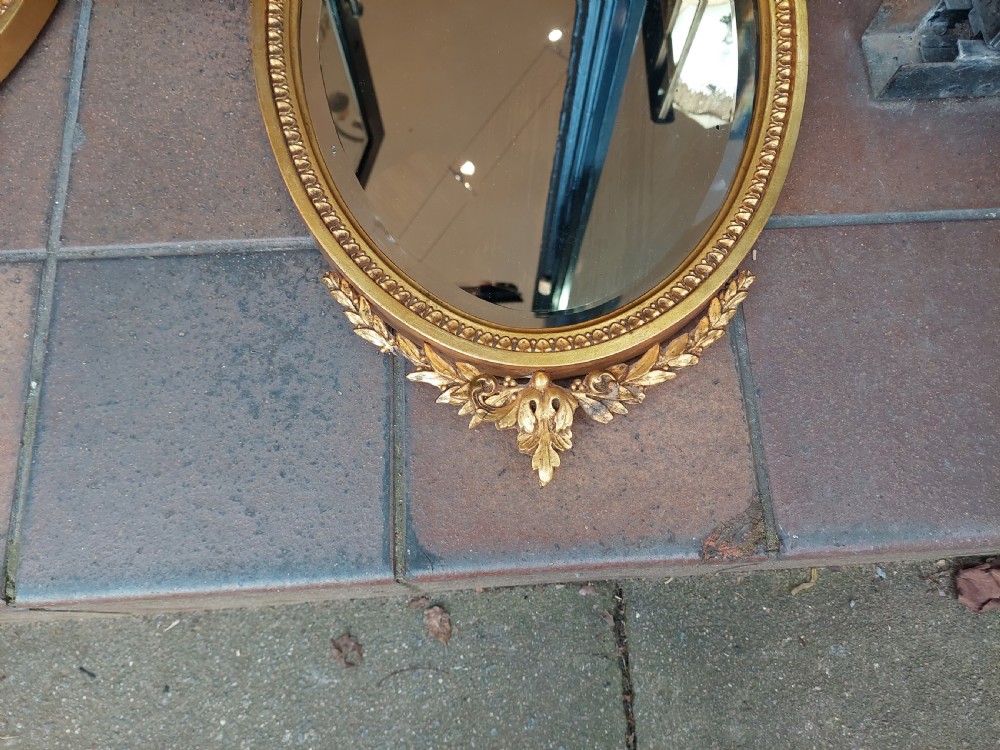 Pair of 19thC Gilt Gesso Frame Wall Mirrors View II
