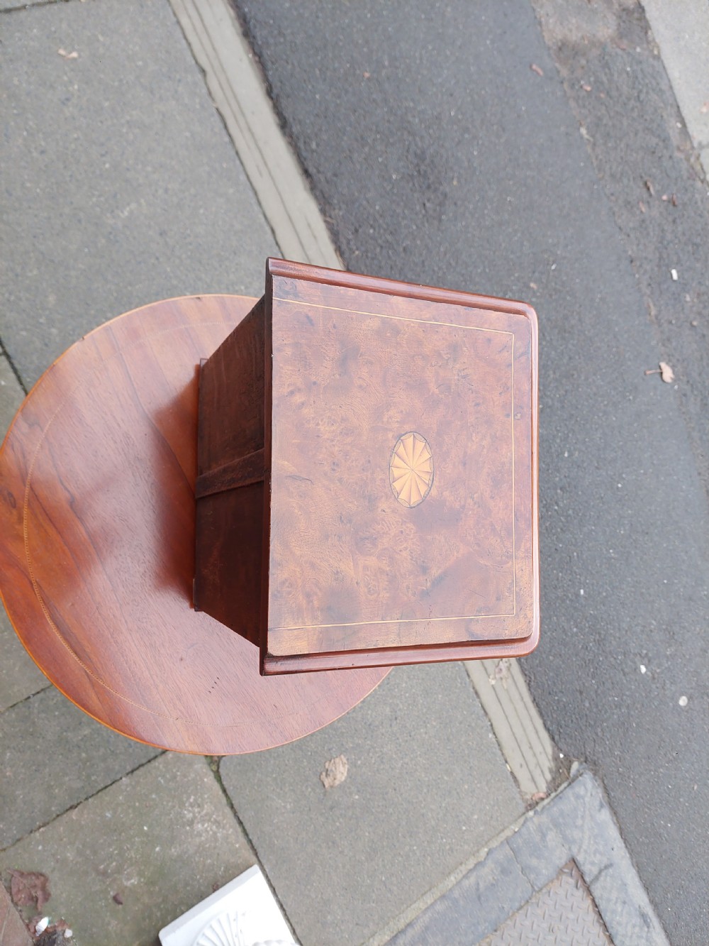 Mid Victorian Burr Walnut Jewellery Box  View II