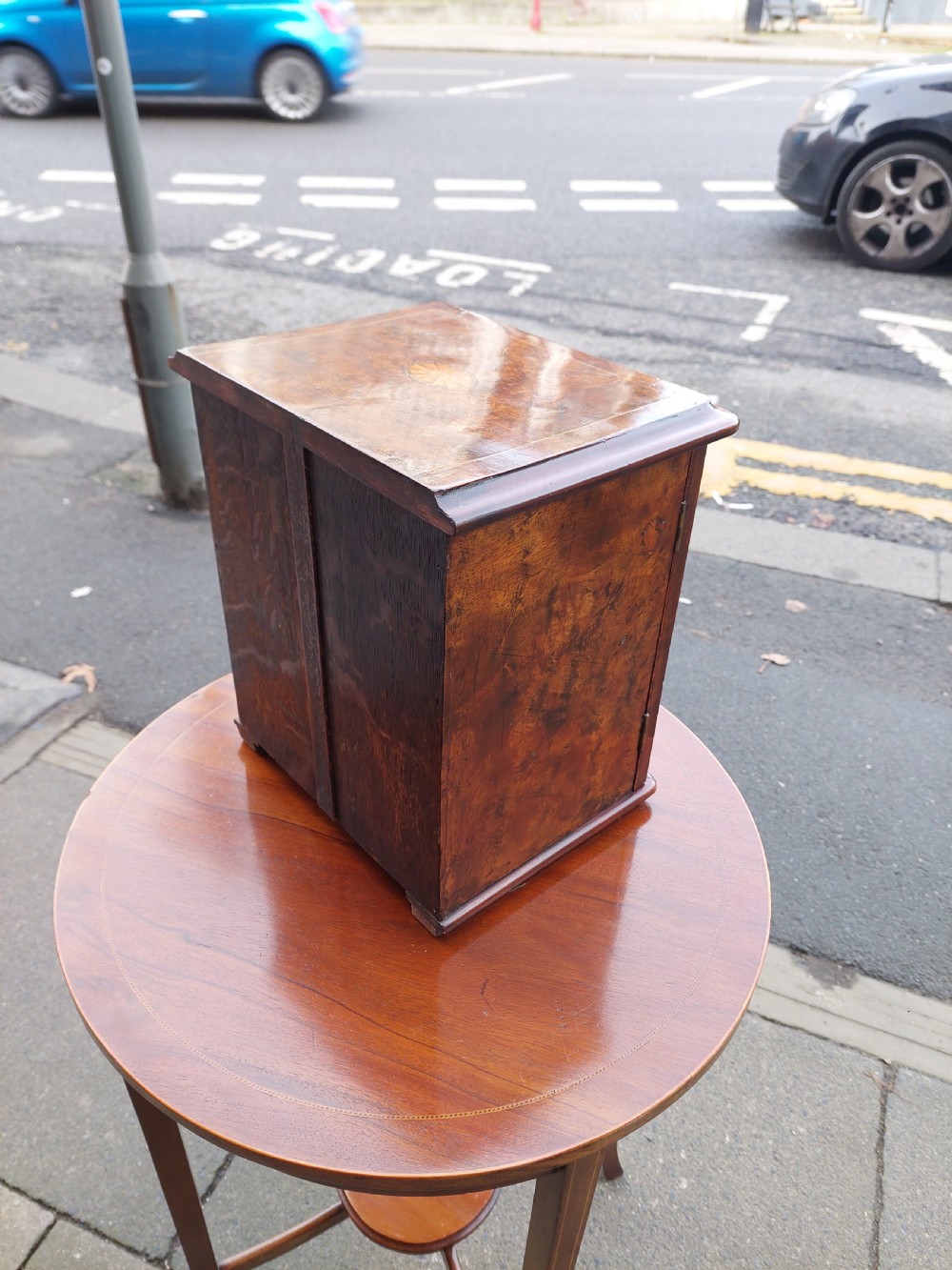 Mid Victorian Burr Walnut Jewellery Box  View IV