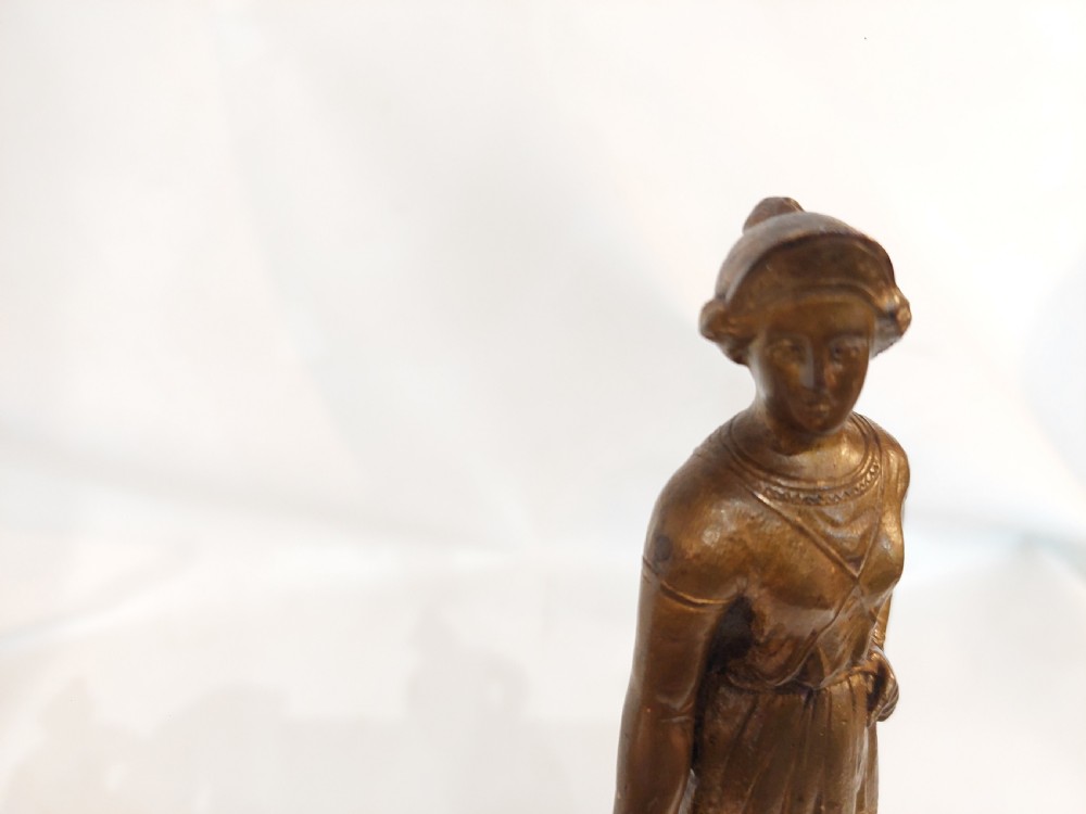 Pair of 19thC French Gilt Bronze Figural Sculptures View III