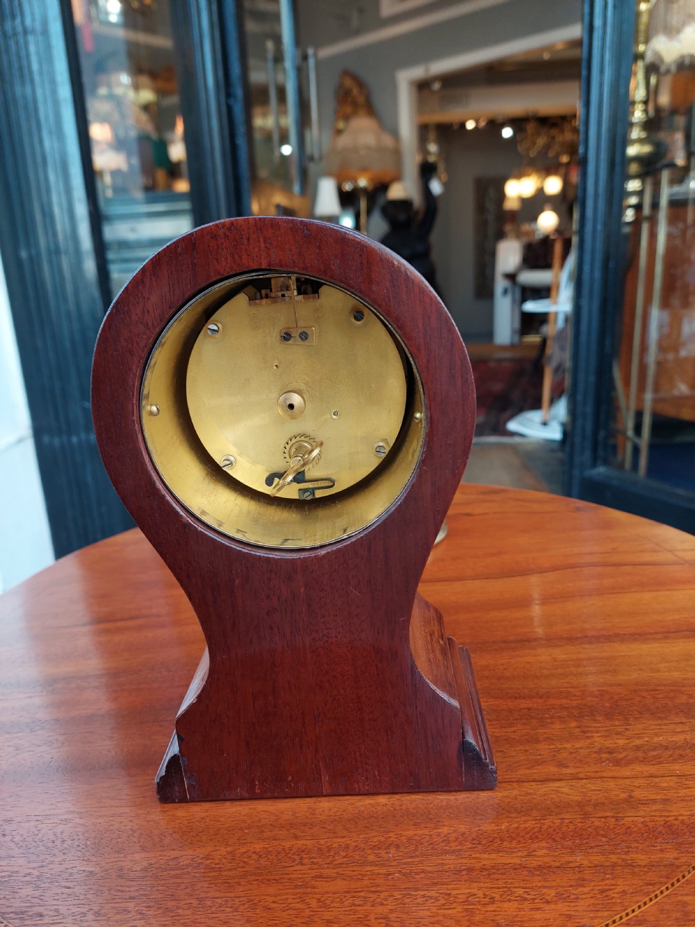Edwardian Maahogany Mantel Clock View IV