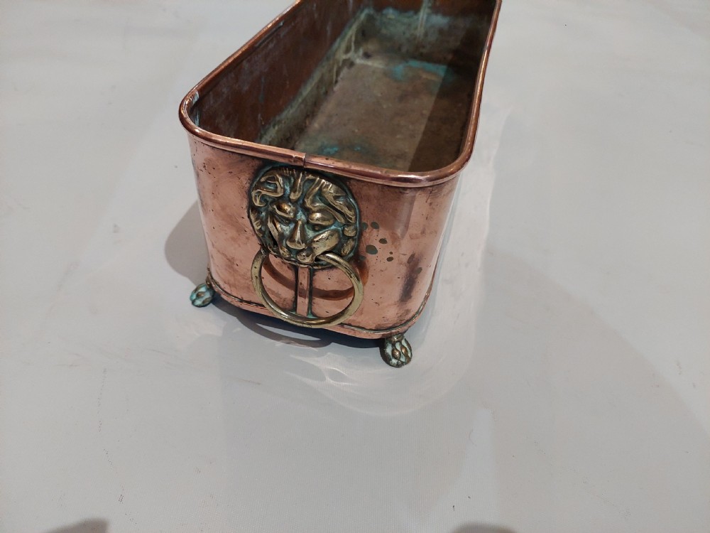 Victorian Copper Planter Trough  View II