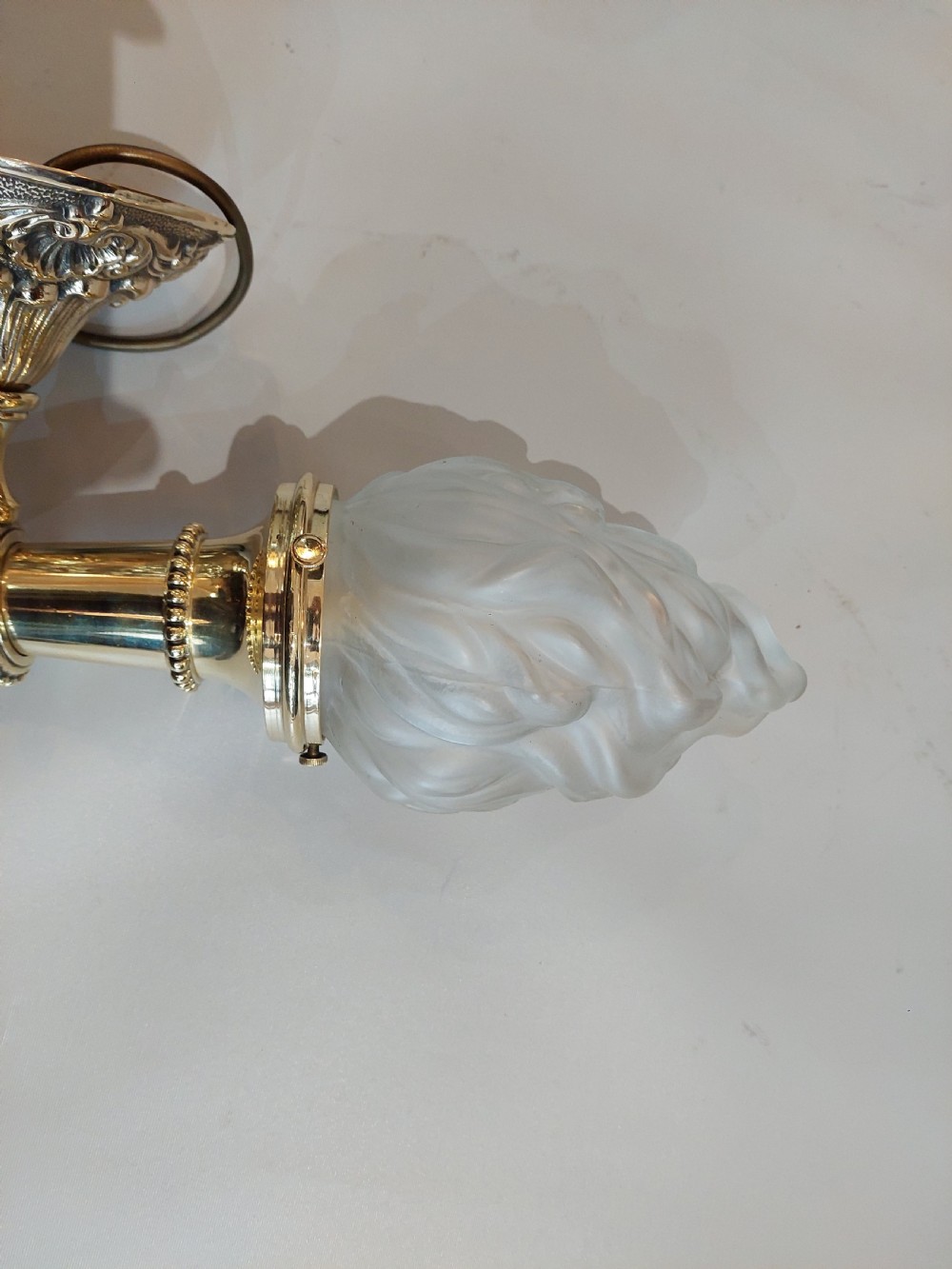 Early 20thC Brass Wall Light  View II