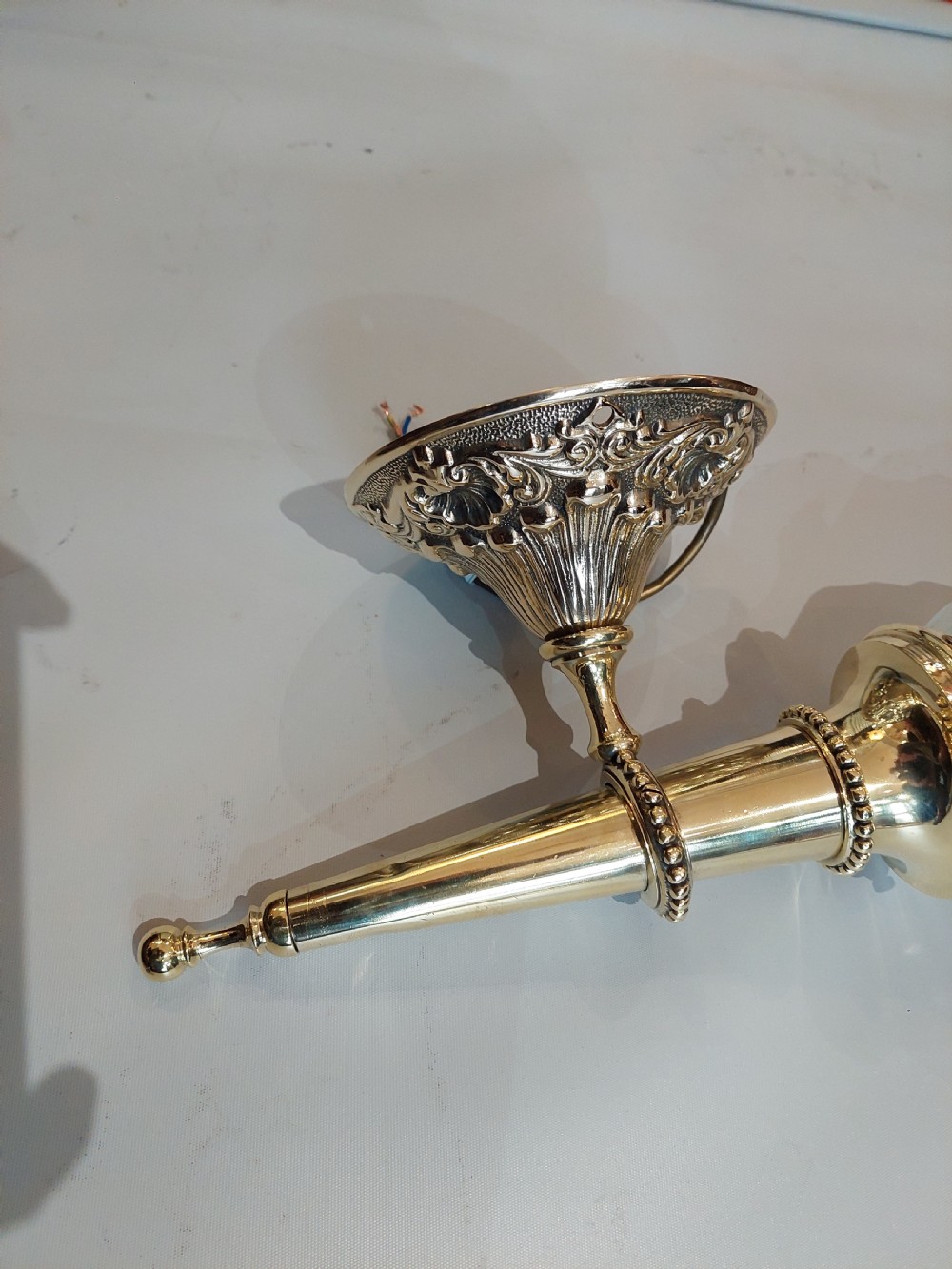 Early 20thC Brass Wall Light  View III