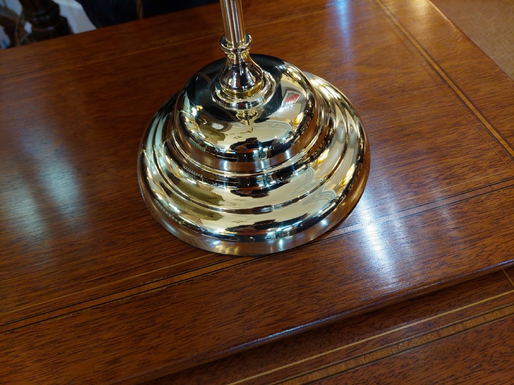 Brass Adjustable Student's Lamp in Arts & Crafts Taste c1900 View V
