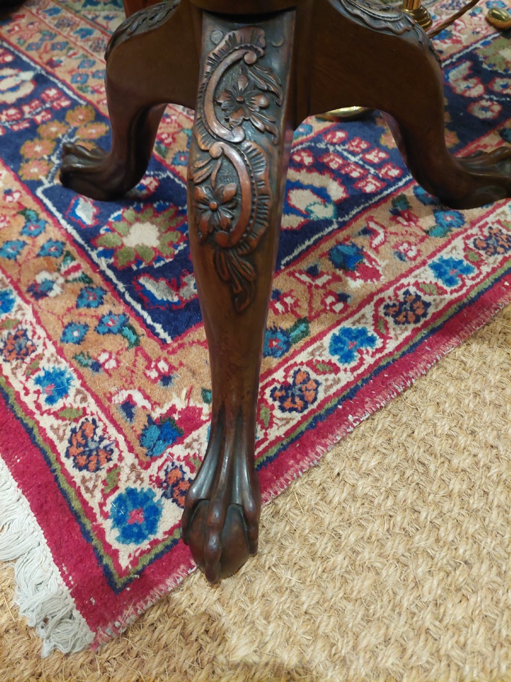 George III Mahogany Tilt Top Tripod Table View IV