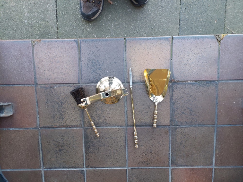 Early 20thC Brass Fireside Companion Set View III