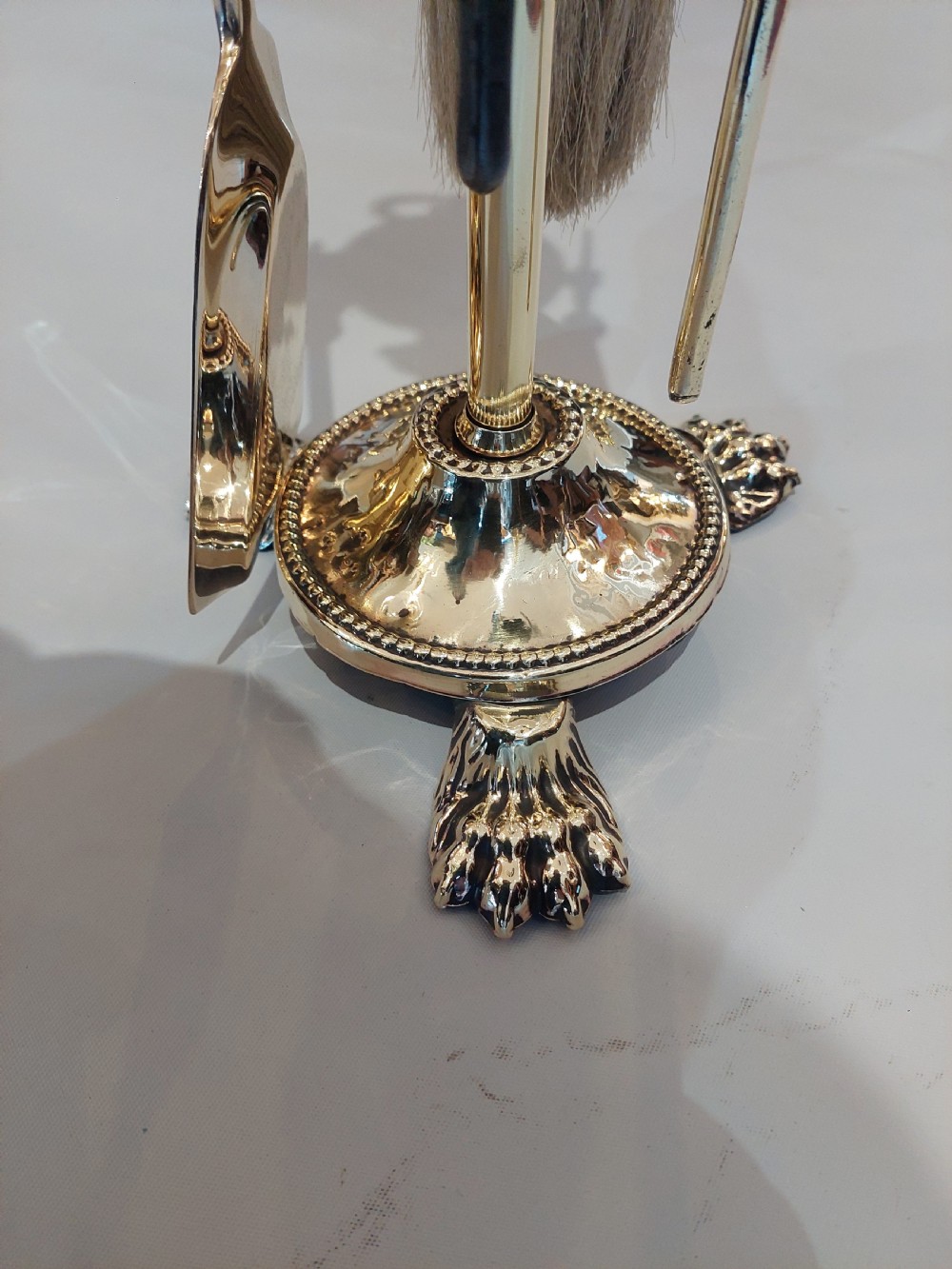 Late 19thC Brass Fireside Companion Set View II
