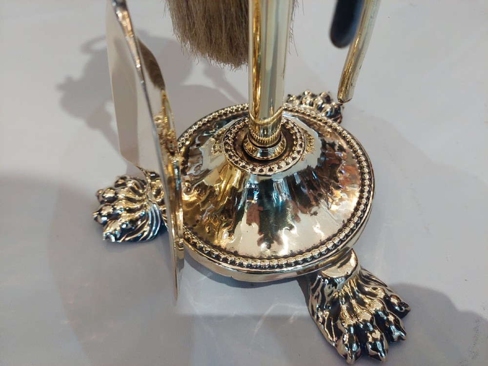 Late 19thC Brass Fireside Companion Set View IV