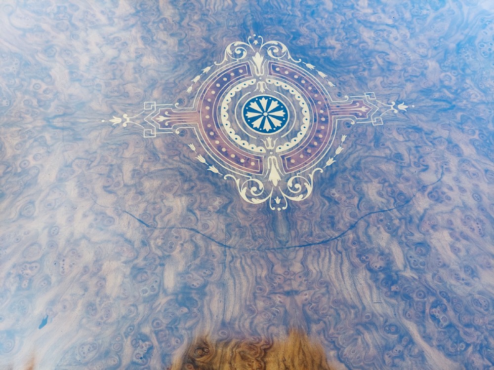 Victorian Burr Walnut Coffee Table View IV