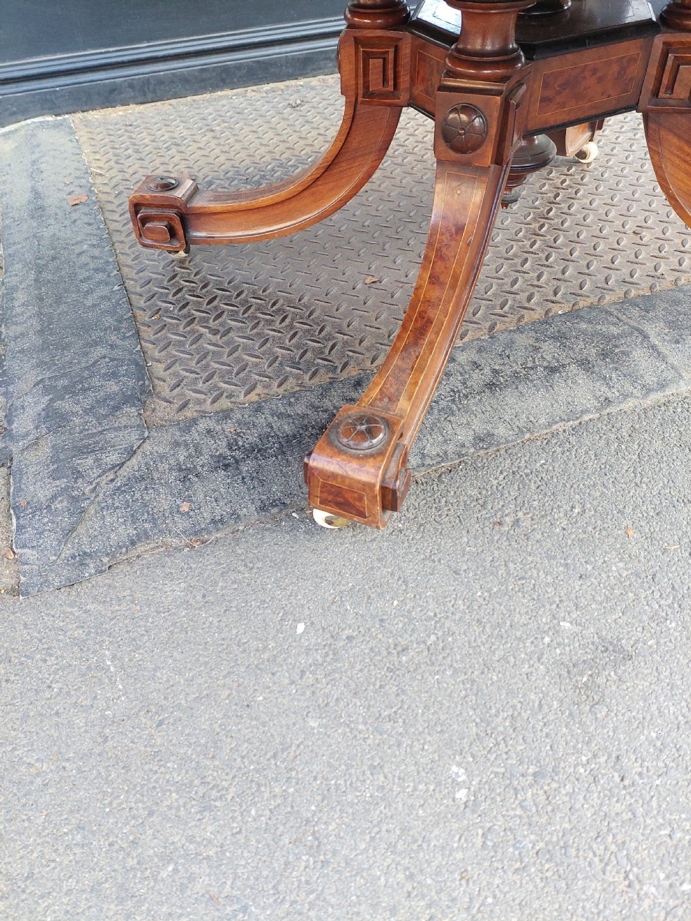 Victorian Burr Walnut Coffee Table View VIII