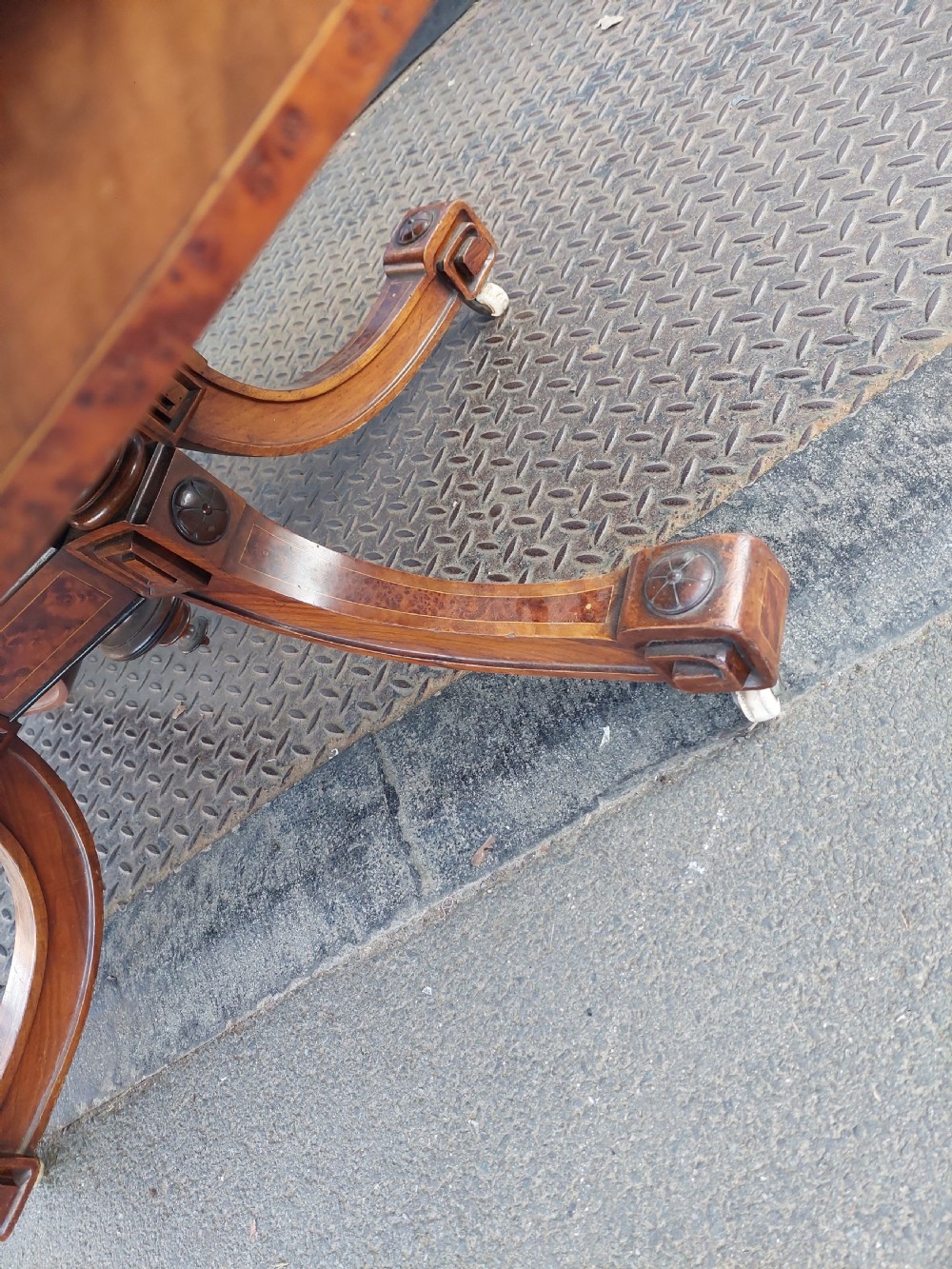 Victorian Burr Walnut Coffee Table View IX