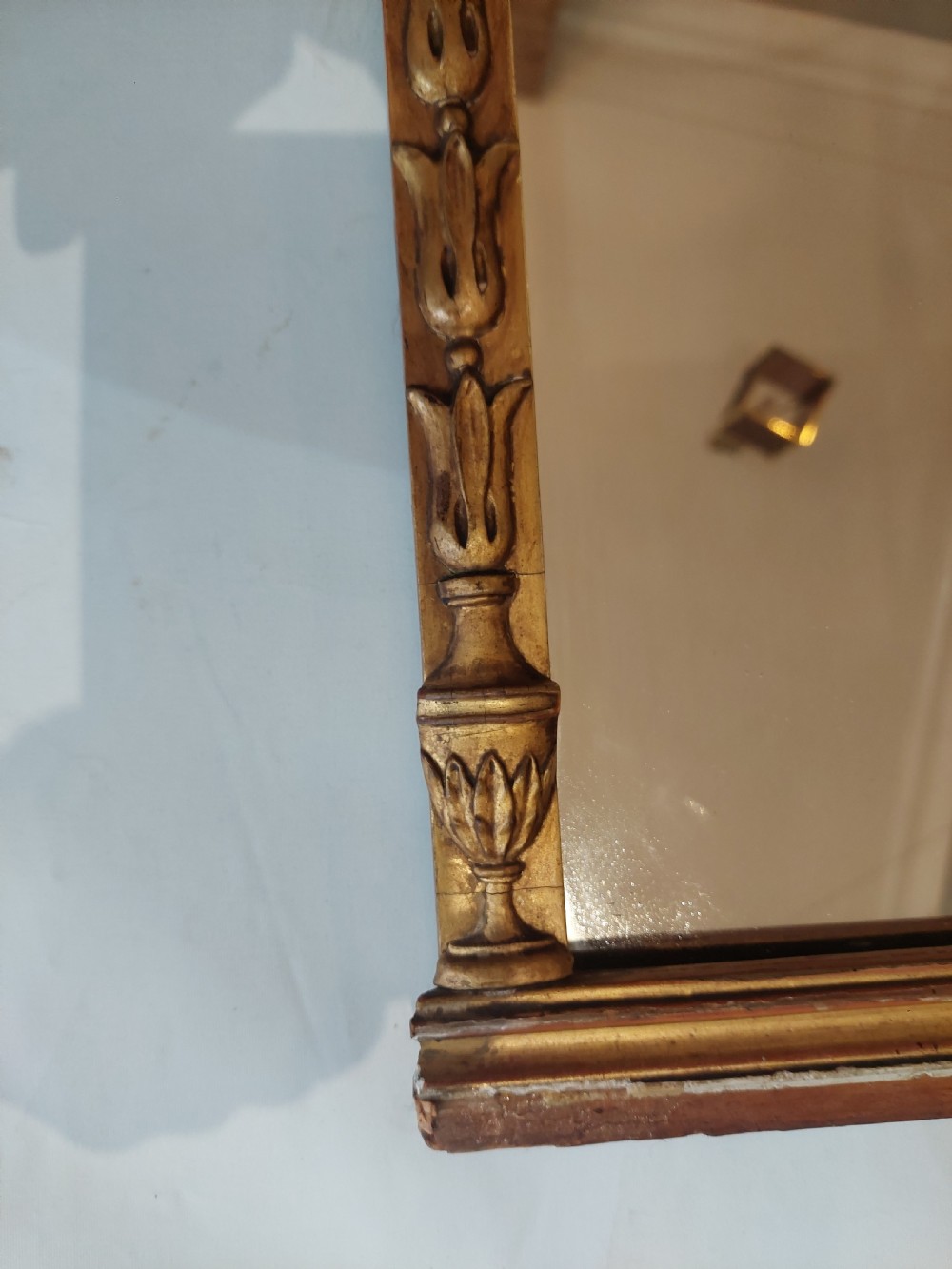 Edwardian Giltwood & Gesso Overmantel Mirror View IV