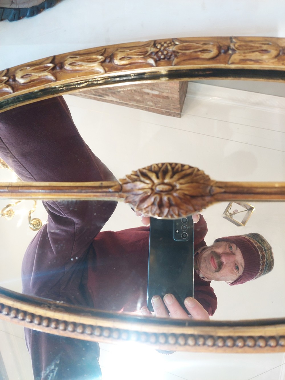 Edwardian Giltwood & Gesso Overmantel Mirror View VIII