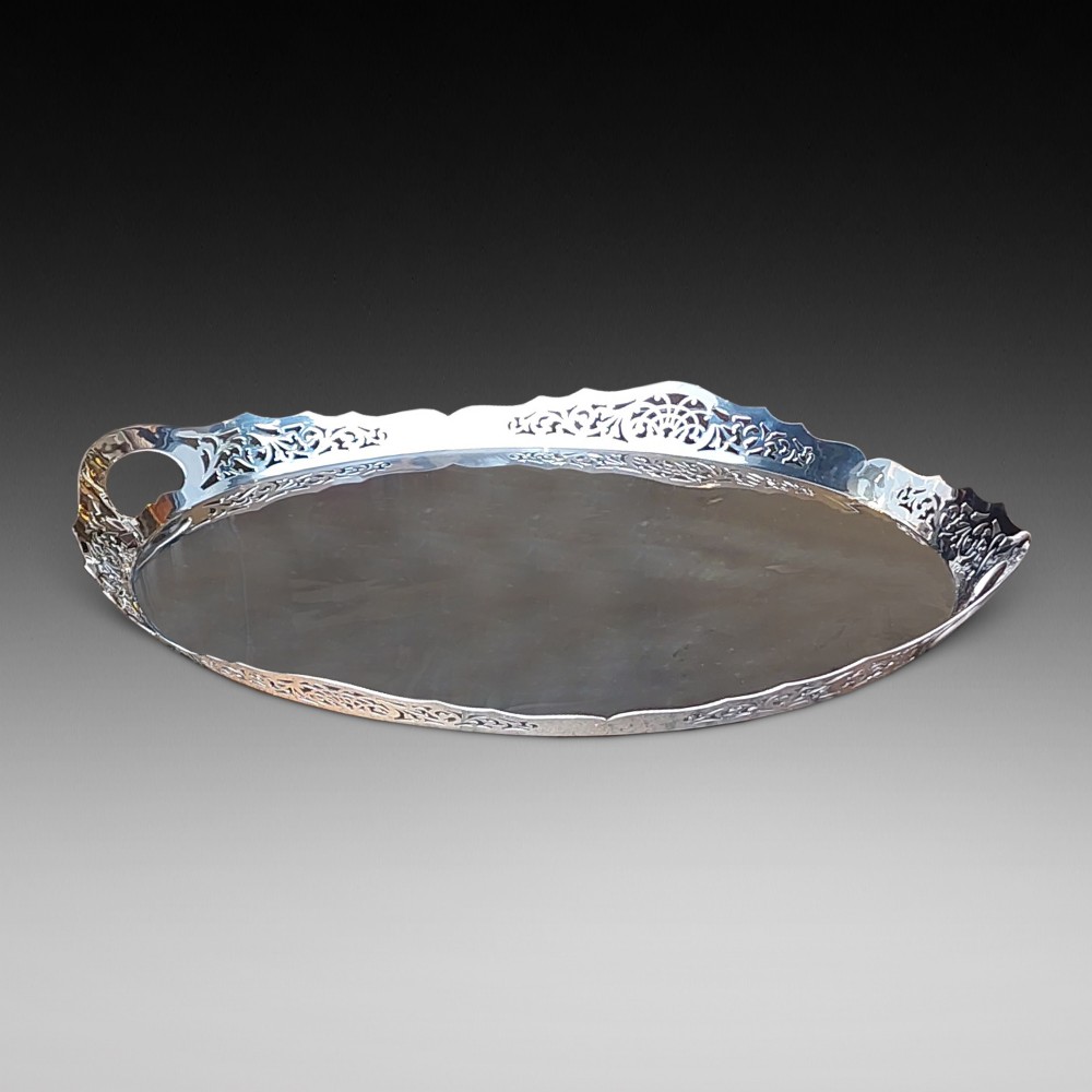 Late Victorian Silver Plate Tray 