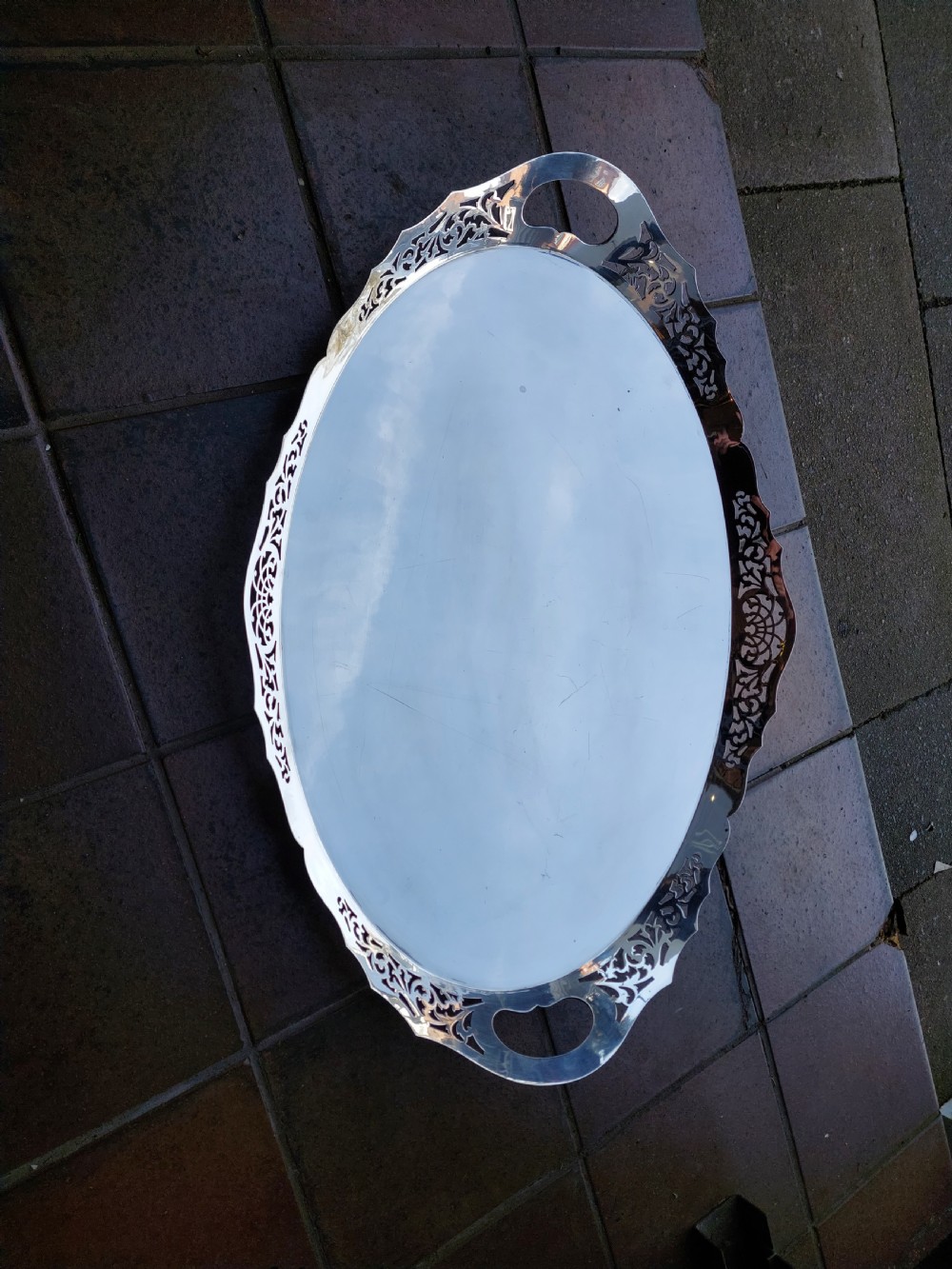 Late Victorian Silver Plate Tray  View III