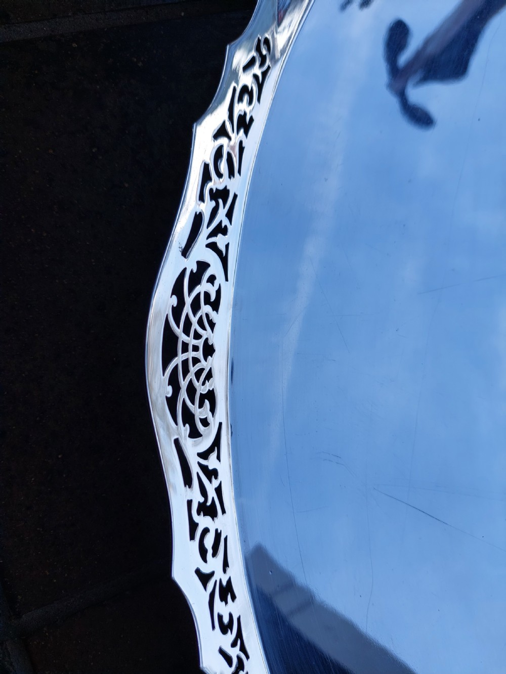 Late Victorian Silver Plate Tray  View IV