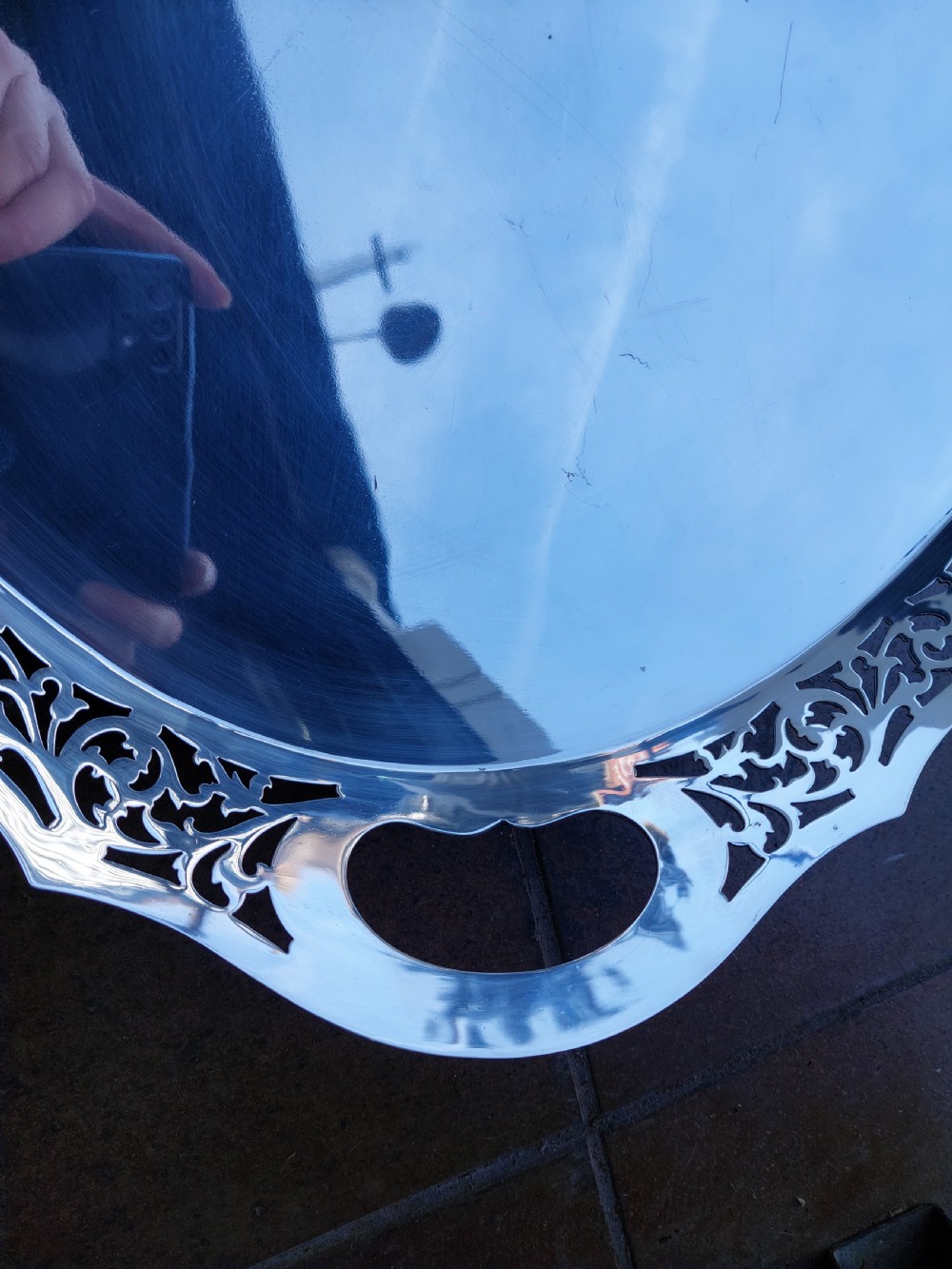 Late Victorian Silver Plate Tray  View VI