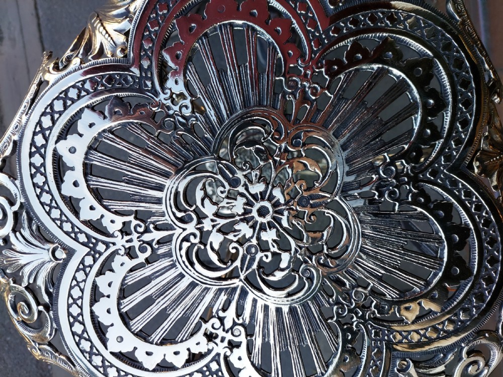 Early 20thC Ornate Cast Brass Plant Stand View IV