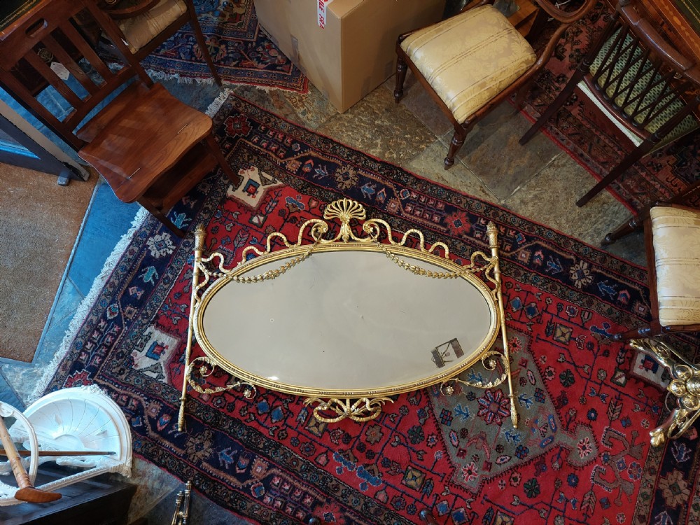 Ornate gilt 19th Century Overmantel Mirror View IX