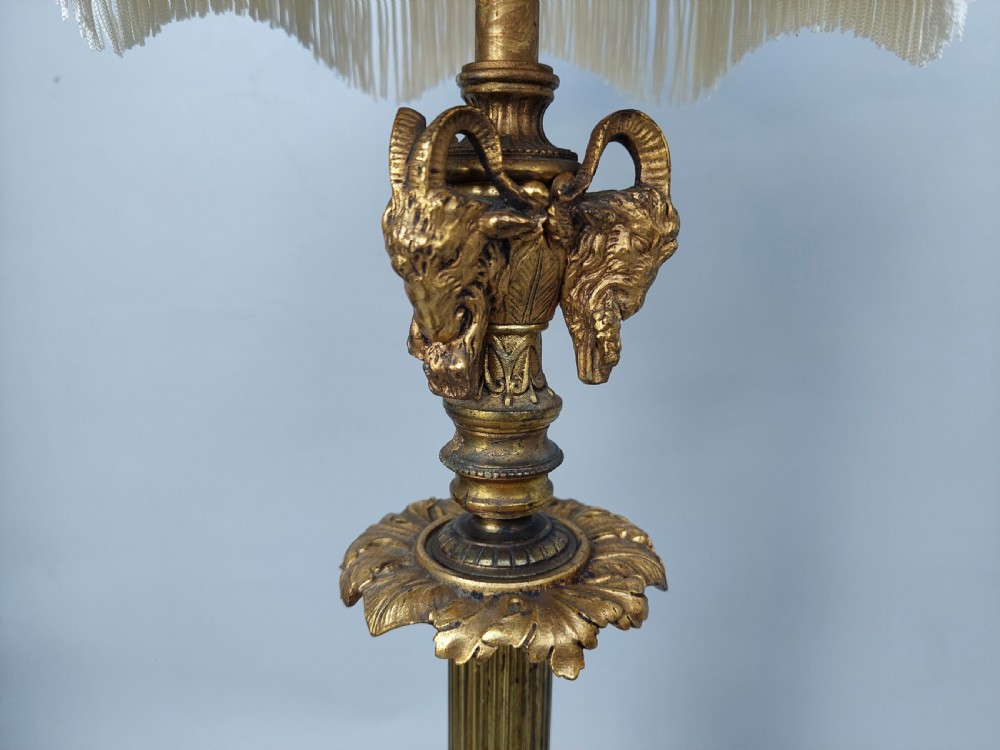 Pair of Late 19thC French Ormolu Candelabra Lamps View V