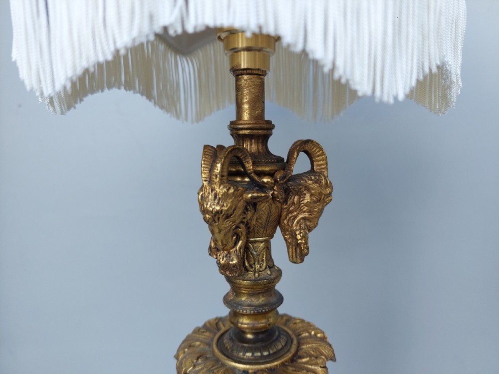 Pair of Late 19thC French Ormolu Candelabra Lamps View VII