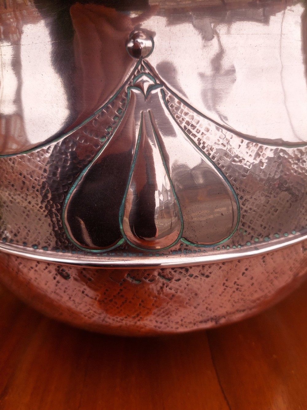 Art Nouveau Copper Planter c 1900 View V