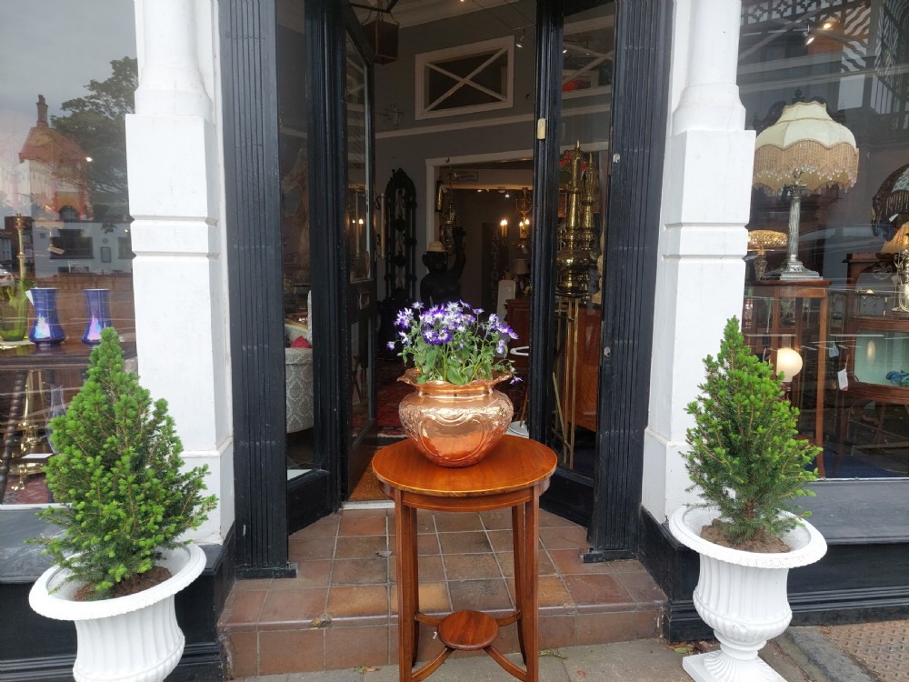 Late 19thC Hand Stitched Copper Planter View III
