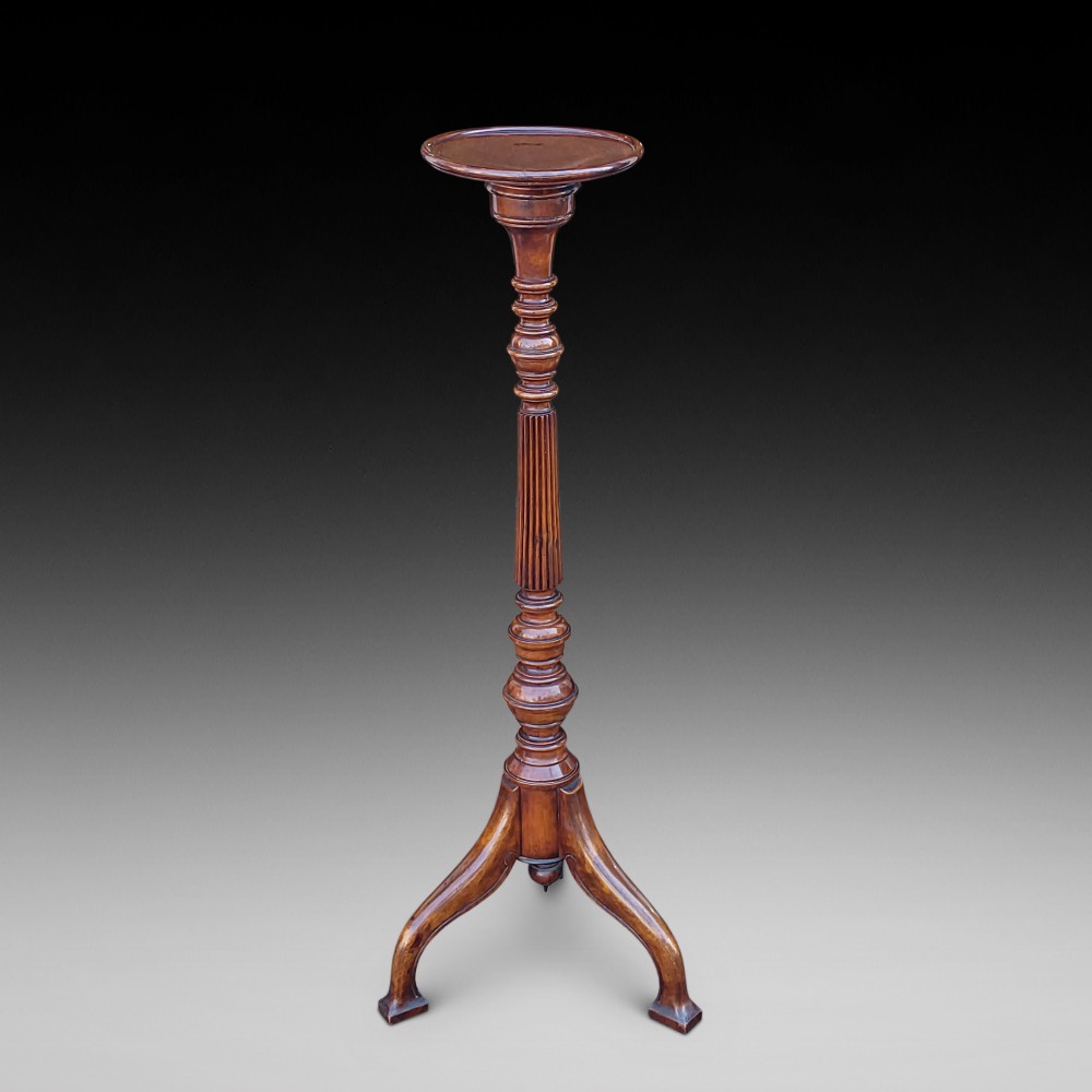 Late 19thC Mahogany Torchere Plant Stand