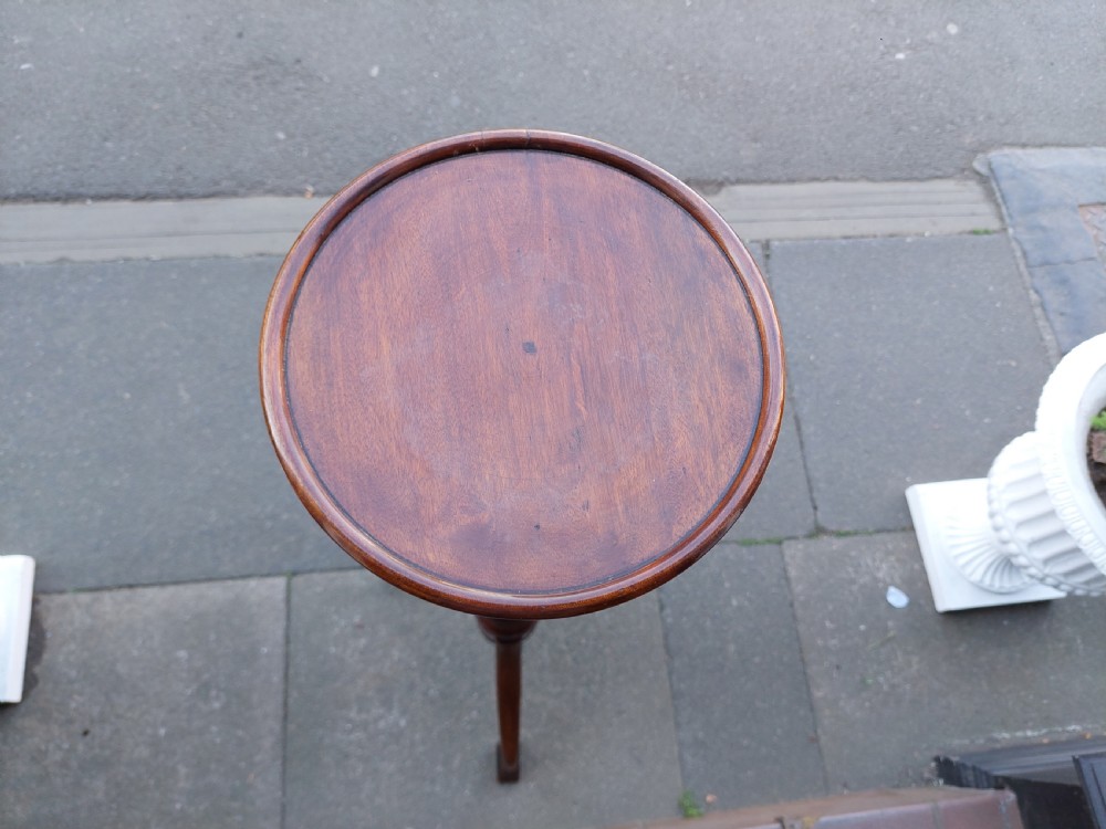 Late 19thC Mahogany Torchere Plant Stand View II