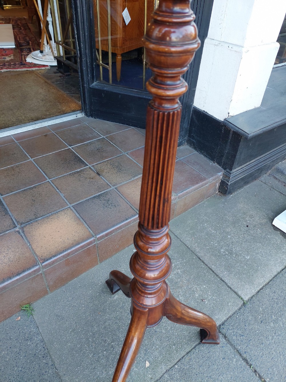 Late 19thC Mahogany Torchere Plant Stand View III