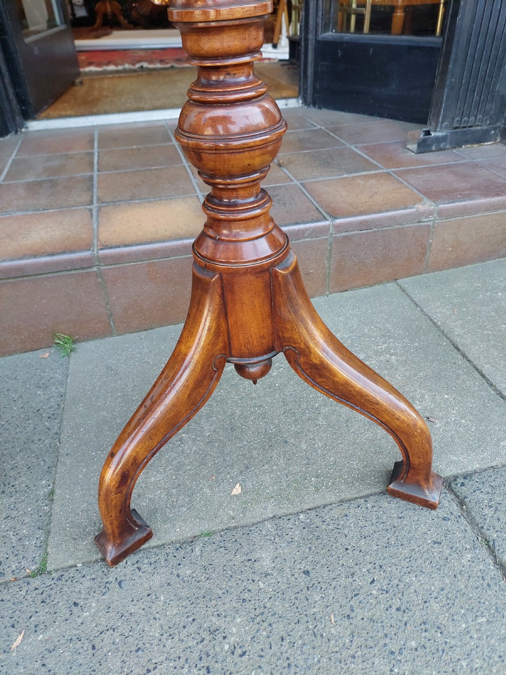 Late 19thC Mahogany Torchere Plant Stand View IV
