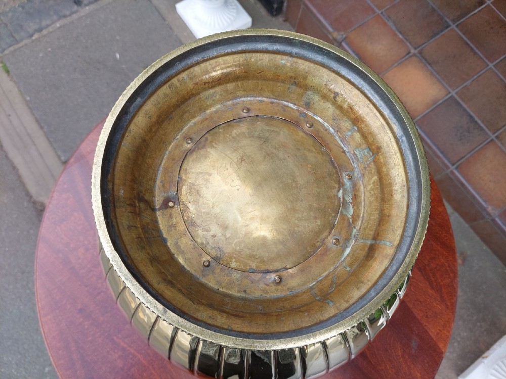 19thC Victorian Brass Planter View VII