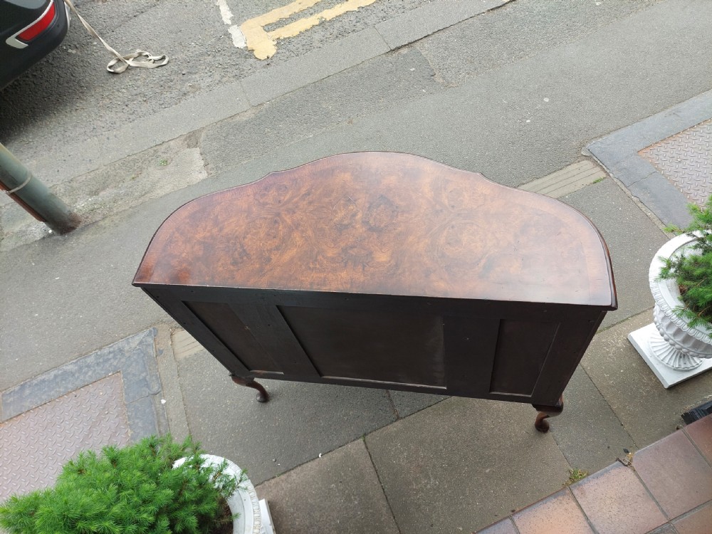 Early 20thC Mahogany Queen Anne Style Serpentine Drinks Cocktail Cabinet View XI