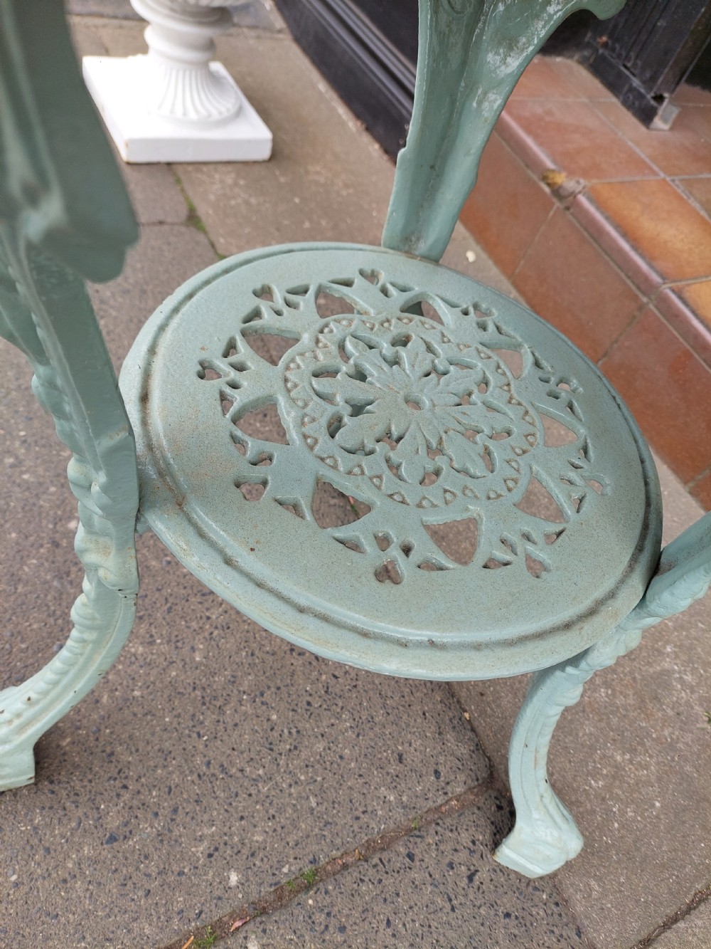 Late 19thC Britannia Style Cast Iron Garden Table View II