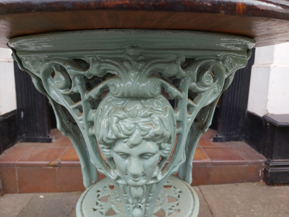 Late 19thC Britannia Style Cast Iron Garden Table View III