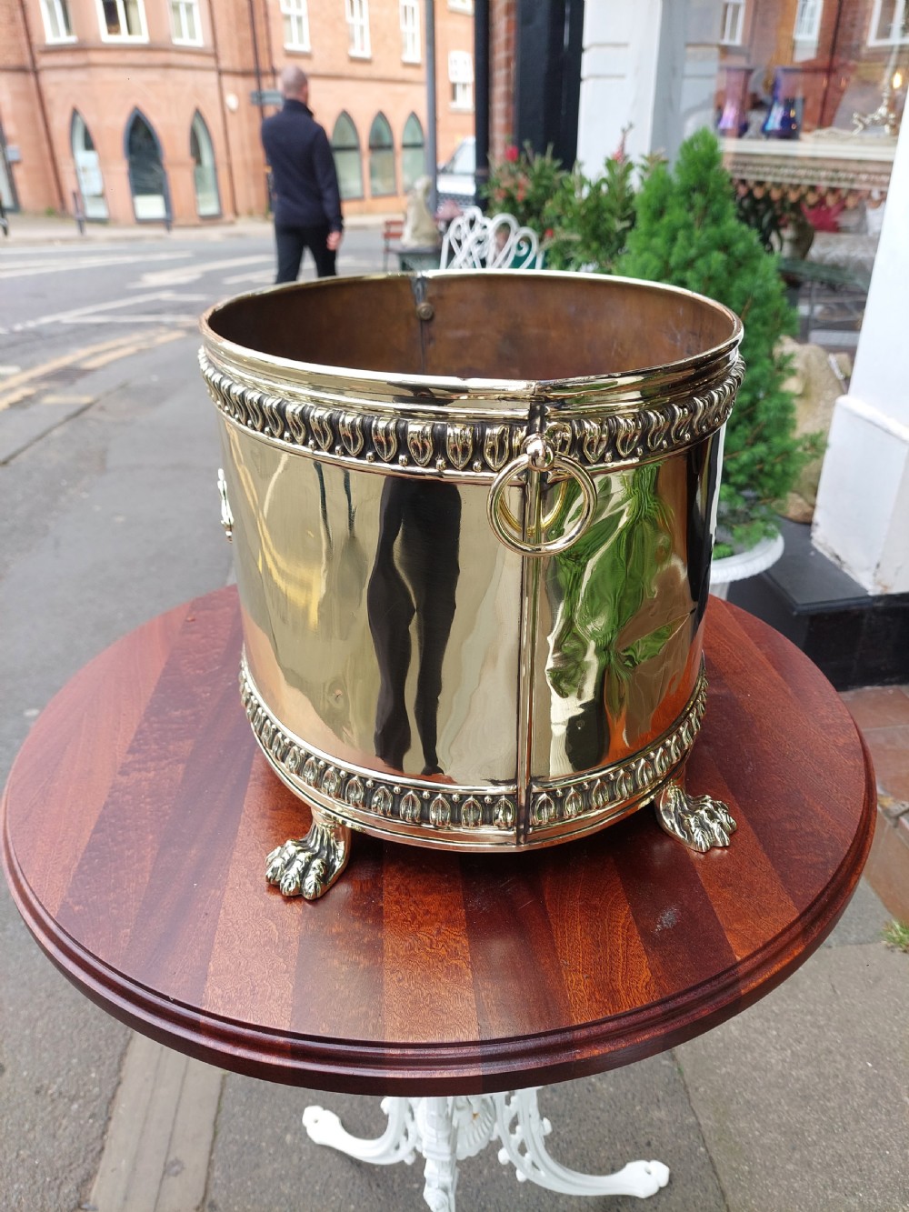 Early 20thC Brass Wine Cooler or Planter View V