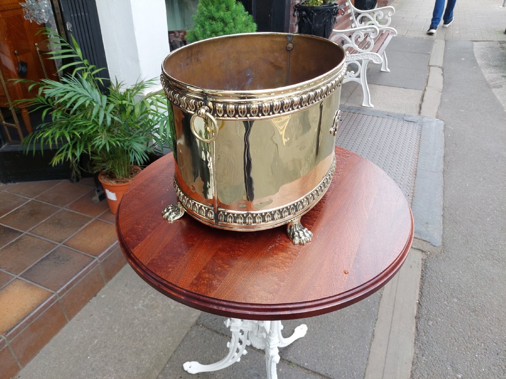 Early 20thC Brass Wine Cooler or Planter View VII