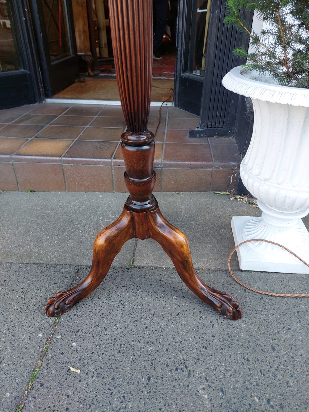 Pair of Georgian Style Mahogany Standard Lamps View VI