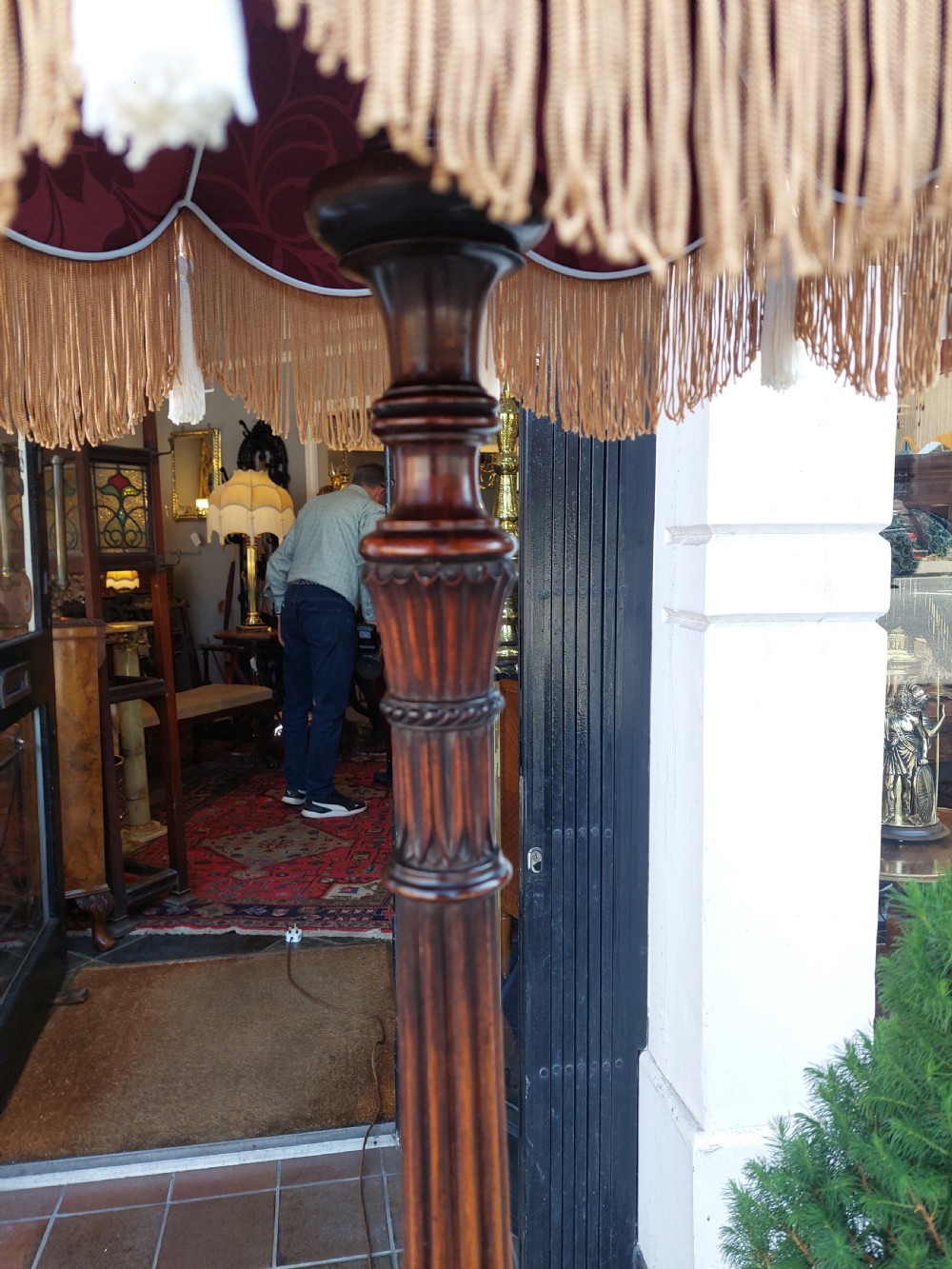 Pair of Georgian Style Mahogany Standard Lamps View VII