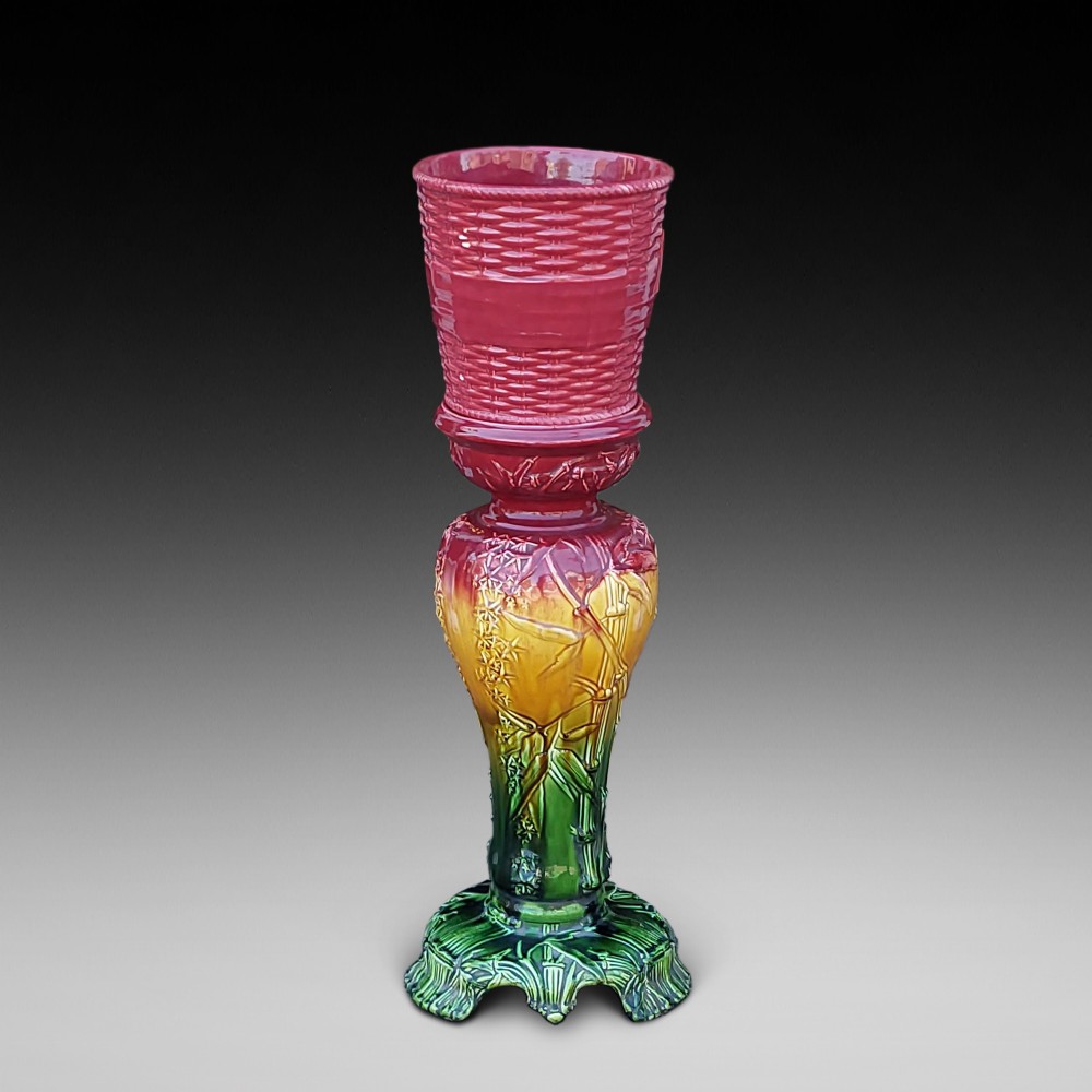 Victorian Majolica Jardiniere Stand