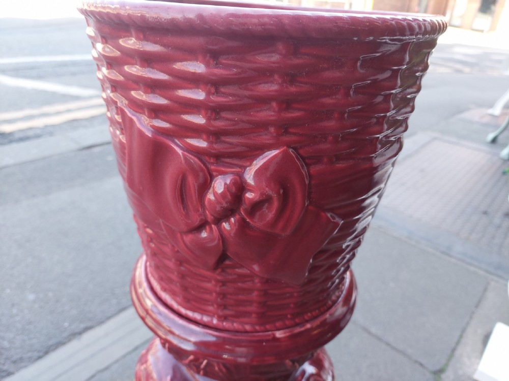 Victorian Majolica Jardiniere Stand View X