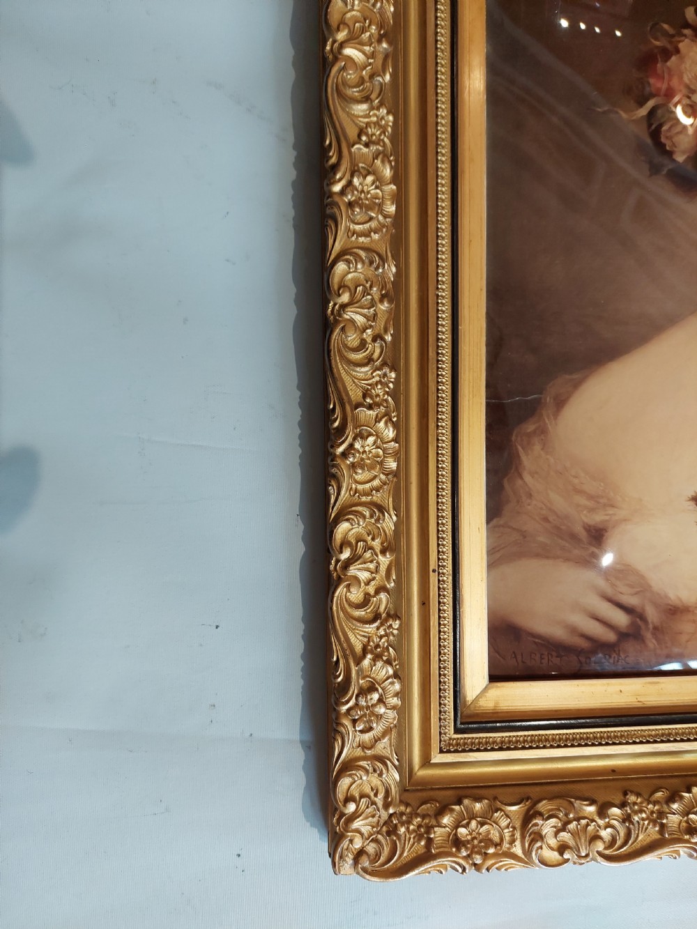 Art Nouveau Crystoleum Portrait - Albert Solbiac View IV