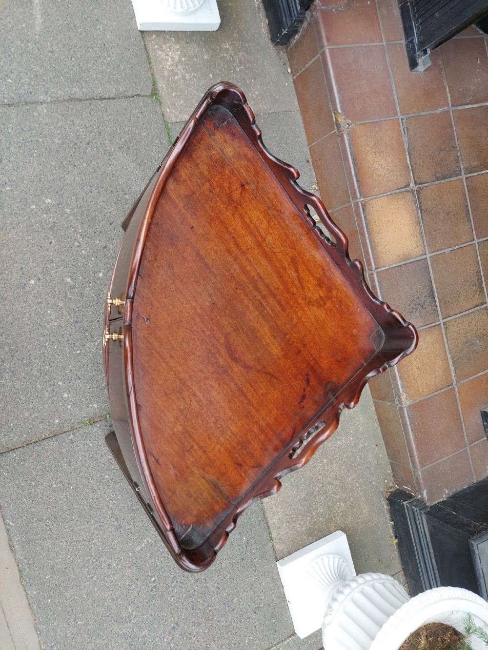 George II Mahogany Corner Night Stand View III