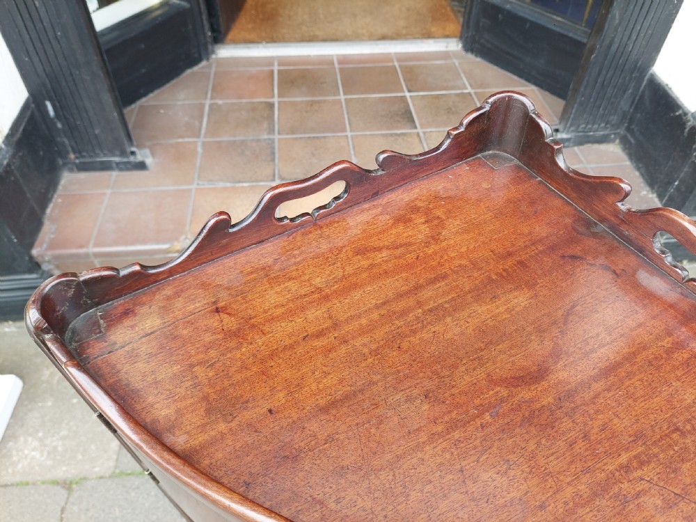 George II Mahogany Corner Night Stand View V