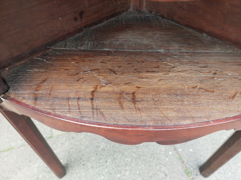 George II Mahogany Corner Night Stand View VIII