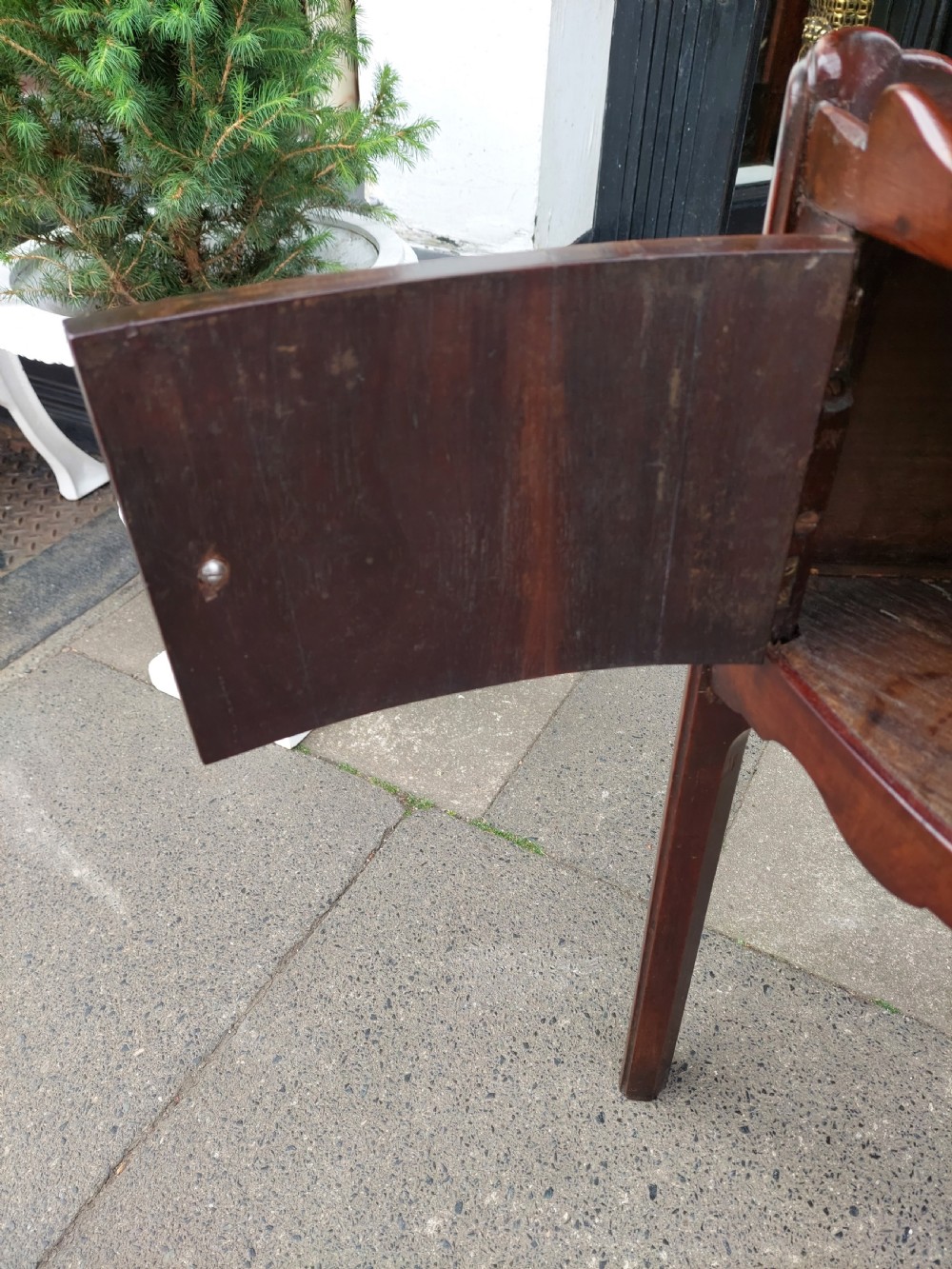 George II Mahogany Corner Night Stand View IX